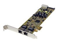 Bild von STARTECH.COM Dual Port PCI Express Gigabit Netzwerkkarte - 2 Port RJ45 PCIe PoE/PSE NIC Server Adapter - 10/100/1000 Mbit