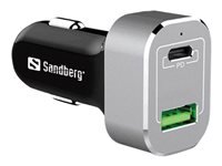 Bild von SANDBERG Car Charger USB-C PD+QC3.0 63W