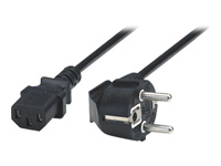 Bild von MANHATTAN Stromkabel Kaltgeraete Stecker IEC 60320 C13 10 A / 250 V 3-pol. zu Schutzkontaktstecker CEE 7 16 A / 250 V 1,8m