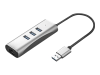 Bild von VALUE USB 3.2 Gen 1 zu Gigabit Ethernet Konverter + 3-Port USB Hub