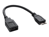 Bild von INLINE Micro-USB 3.0 OTG Host Adapterkabel Micro-B Stecker an USB A Buchse 0.15m