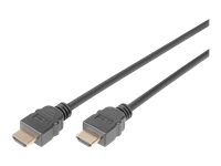 Bild von DIGITUS HDMI High Speed connection cable type A M/M 1.0m w/Ethernet Full HD gold bl