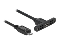 Bild von DELOCK Kabel USB 2.0 Micro-B Buchse zum Einbau > USB 2.0 Micro-B Stecker 1 m