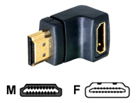 Bild von DELOCK Adapter HDMI Stecker > HDMI Buchse 90 Grad unten