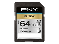 Bild von PNY Memory Card 64 GB SDHC SD ELITE X SDHC CLASS 10 UHS I U3