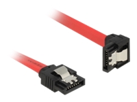 Bild von DELOCK SATA 6 Gb/s Kabel gerade auf unten gewinkelt 70cm rot