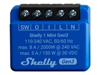 SHELLY 1 Mini Gen3 2-Pack WLAN Smart Relay