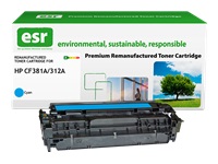 ESR Toner cartridge compatible with HP CF381A cyan remanufactured 2.700 pages