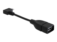 Bild von DELOCK Kabel USB micro-B St 90 Grad gewinkelt > USB-A Bu OTG 11cm