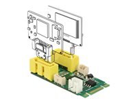 Bild von DELOCK Konverter M.2 Key B+M Stecker > 2 x SATA Pin 8 Power Stecker