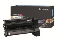 Bild von LEXMARK C782, X782e Toner magenta Standardkapazität 10.000 Seiten 1er-Pack Rückgabe