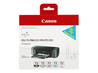 Bild von CANON PGI-72 PBK/GY/PM/PC/CO Tinte schwarz und farbig Standardkapazität Multipack