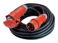 Bild von BACHMANN Extension 5G1,5mm sw 5m H07RN-F CEE 16A rot 400V