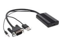 Bild von INLINE VGA und Audio zu HDMI Konverter Eingang VGA und Chinch Audio Stereo Ausgang HDMI