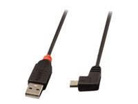 Bild von LINDY USB 2.0 Typ A/Mini-B 90 Grad 1m Mini-B Stecker rechts gewinkelt