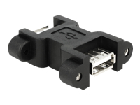 Bild von DELOCK Adapter USB 2.0 Typ A Buchse > USB Typ A Buchse mit Schraubanschluss