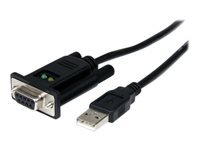 Bild von STARTECH.COM 1m USB Nullmodem RS232 Adapter Kabel - USB 2.0 auf Seriell DB9 mit FTDI Chipsatz - USB / 9 pol. Buchse