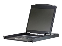 Bild von ATEN CL1000N KVM-Konsole 48,26cm LCD VGA PS/2 Tastaturlayout D