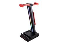 VERBATIM SUREFIRE VINSON N2 DUAL BALANCE GAMING RGB MULTI-FUNCTION HEADSET STAND BLACK WCF (P)