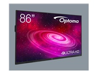 OPTOMA 1861RK ENI 86p 4K UHD 3840 x 2160 multitouch 40pts android/40pts Win 350cd/m2 8Go/64Go 6ms