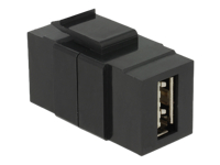 Bild von DELOCK Keystone Easy USB2.0 A Buchse > Easy USB2.0 A Buchse schwarz