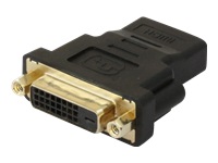 Bild von TECHLY Adapter HDMI Buchse auf DVI-D 24+1 dual Link Buchse schwarz vergoldete Kontakte