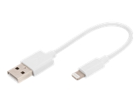 Bild von DIGITUS USB-A to lightning MFI C89 0.15m Data and charging cable white 5V 2,4A