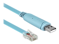 Bild von DELOCK Adapter USB 2.0 Typ-A Stecker > 1 x Seriell RS-232 RJ45 Stecker 2,0m blau