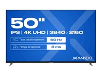JAPANNEXT - Écran LED - 50p - 3840x2160 4K 60 Hz - IPS - 8 ms - Garantie 3 ans