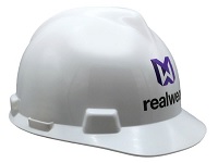 Bild von REALWEAR MSA V-Gard Front Brim mit Schutzklammer und RealWear Logo