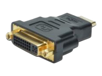 Bild von ASSMANN HDMI Adapter Typ A - DVI-I(24+5) St/Bu Full HD sw
