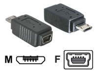 Bild von DELOCK Adapter USB micro-B Stecker zu mini USB 5pin Buchse