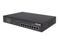 Bild von INTELLINET 8-Port Gigabit Switch mit 4 Ultra PoE-Ports und LCD-Anzeige 4 x IEEE 802.3bt PoE Ultra PoE -Ports 140W 48,26cm 19Zoll