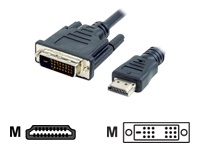 Bild von TECHLY Anschlusskabel HDMI zu DVI-D schwarz Stecker 19pol. auf DVI-D Stecker 24+1 mit Goldkontakten geschirmt 10m