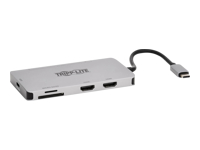 Bild von EATON TRIPPLITE USB-C Dock Dual Display - 4K 60Hz HDMI USB 3.2 Gen 1 USB-A Hub Memory Card 100W PD Charging Gray