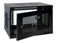 EATON TRIPPLITE 9U Wall Mount Rack Enclosure Server Cabinet w/ Door & Side Panels Rack cabinet wall mountable Black 9U 19