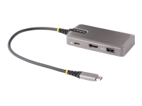 Bild von STARTECH.COM USB-C Multiport Adapter 4K 60Hz HDMI 3 Port USB Hub 100W PD Works with Chromebook-Laptop Dockingstation - Reiseadapter