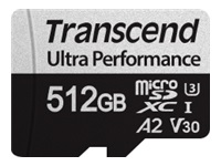 Bild von TRANSCEND 512GB microSD w/ adapter UHS-I U3 A2 Ultra Performance