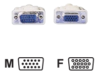 Bild von ROLINE MonitorKabel HD15 St/Bu 10m full connected