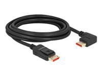 Bild von DELOCK DisplayPort Kabel Stecker gerade zu Stecker 90 links gewinkelt 8K 60 Hz 3 m