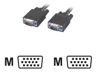 MCL Cable VGA HD15 male / male (blindage par feuillard) - 3m