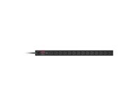 APC Power distribution strip rack-mountable AC 120V input NEMA L5-20 output connectors 14 NEMA 5-15 3.65m cord Black