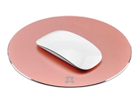 XTREMEMAC Tapis de souris rond en aluminium Rose