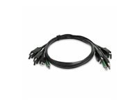 Bild von STARTECH.COM 1,8m Dual-DisplayPort KVM Kabel USB 2.0 3,5mm Audio universell kompatibles Kombikabel fur KVM Switch TAA