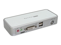 Bild von INLINE KVM Switch 2-fach DVI USB mit Audio inkl. 2 Kabelsaetze 1,2m