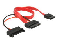 Bild von DELOCK Kabel Slim SATA Buchse > SATA 7 Pin + SATA 15 Pin 5 V 30cm