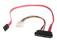 Bild von STARTECH.COM SAS auf SATA Slimline Kabel - SAS SATA SFF-8482 mit LP4 IDE Stromkabel