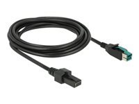 Bild von DELOCK PoweredUSB Kabel Stecker 12 V > 2 x 4 Pin Stecker 3 m für POS Drucker und Terminals