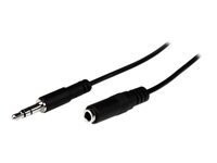 Bild von STARTECH.COM 2m 3,5mm Stereo Klinkenverlängerung / Audio-Verlängerungskabel - St/Bu - 3,5mm Klinkenkabel Verlängerung - Schwarz