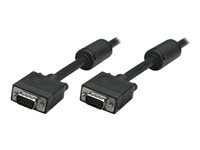 Bild von MANHATTAN SVGA Monitorkabel HD15 Stecker auf HD15 Stecker schwarz 4,5m im Polybag